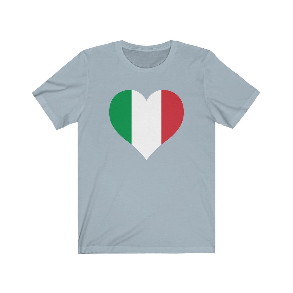 Italy Heart Flag Premium Tee - Unisex