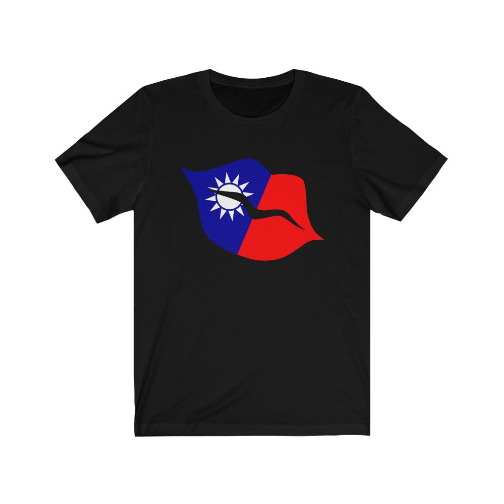 Republic of China - Taiwan Lips Flag Premium Tee - Unisex