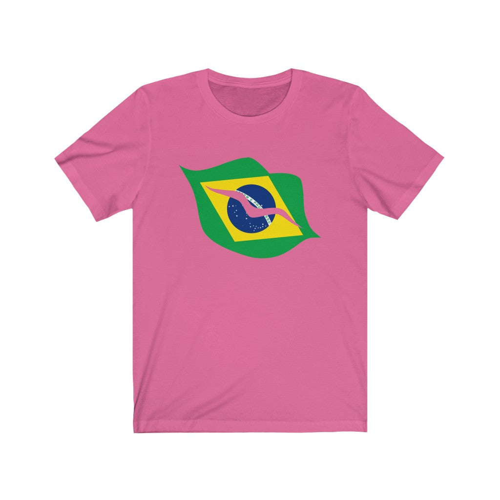 Brazil Lips Flag Premium Tee - Unisex