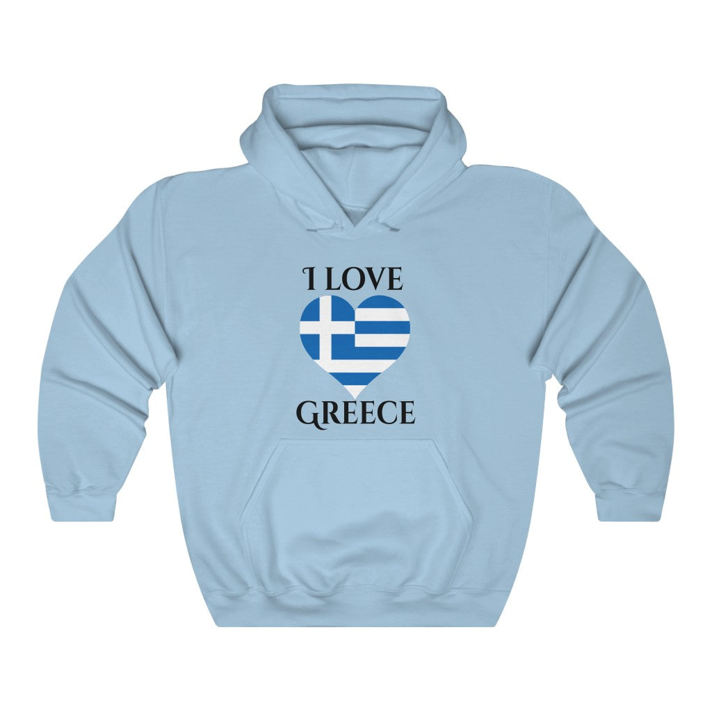 Greece Heart Flag Hoodie Sweatshirt 1 - Unisex