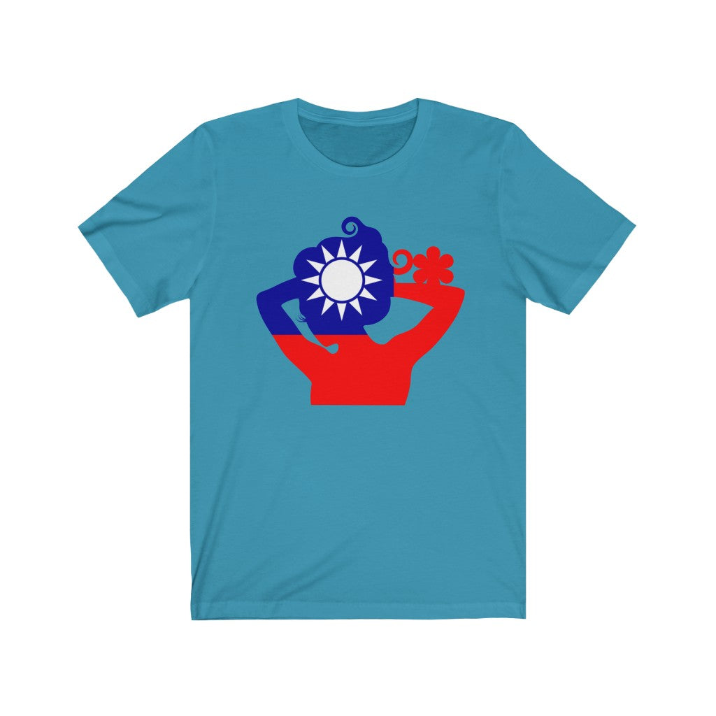Republic of China - Taiwan Lady Flag Premium Tee - Unisex