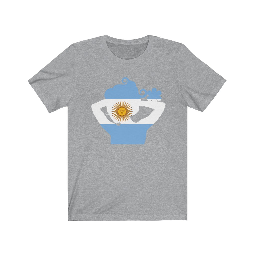 Argentina Lady Flag Premium Tee - Unisex