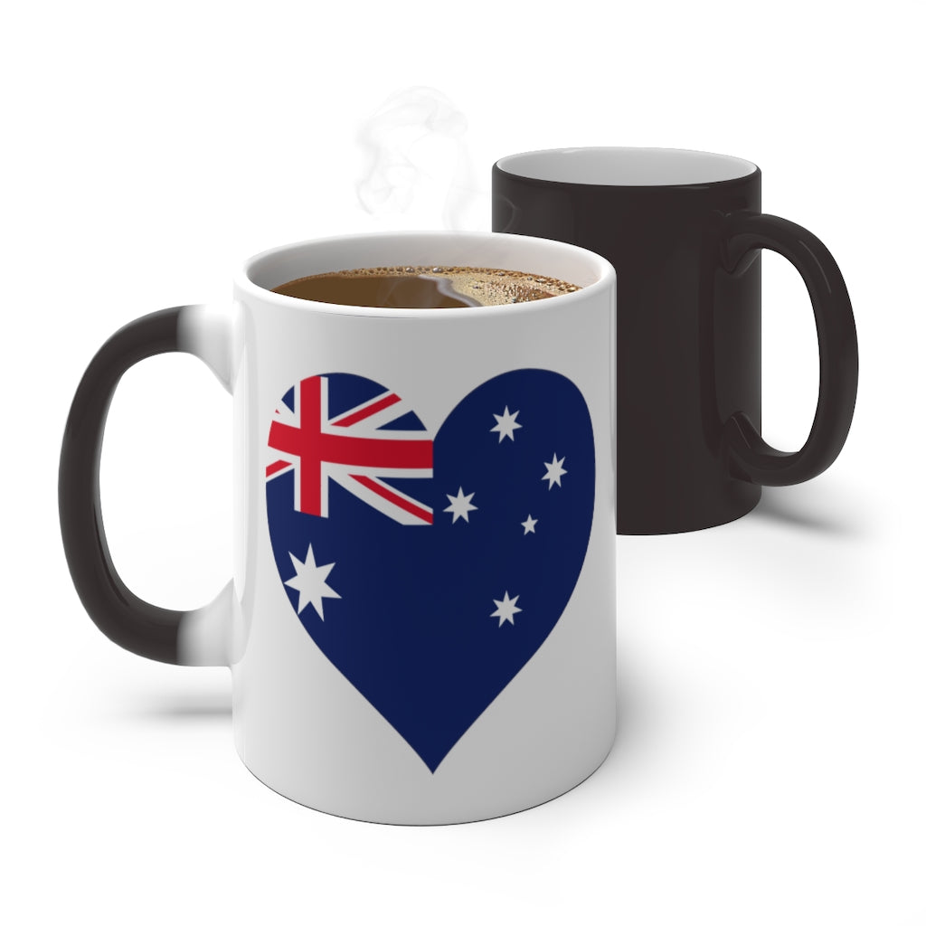 Australia Heart Color Changing Mug