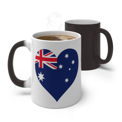 Australia Heart Color Changing Mug