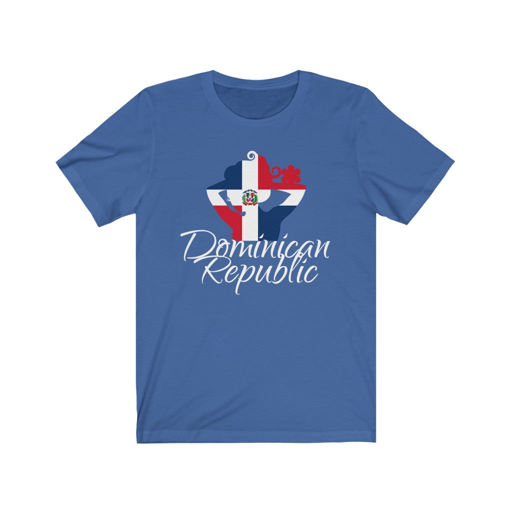 Dominican Republic Lady Flag Premium Tee 4 - Unisex