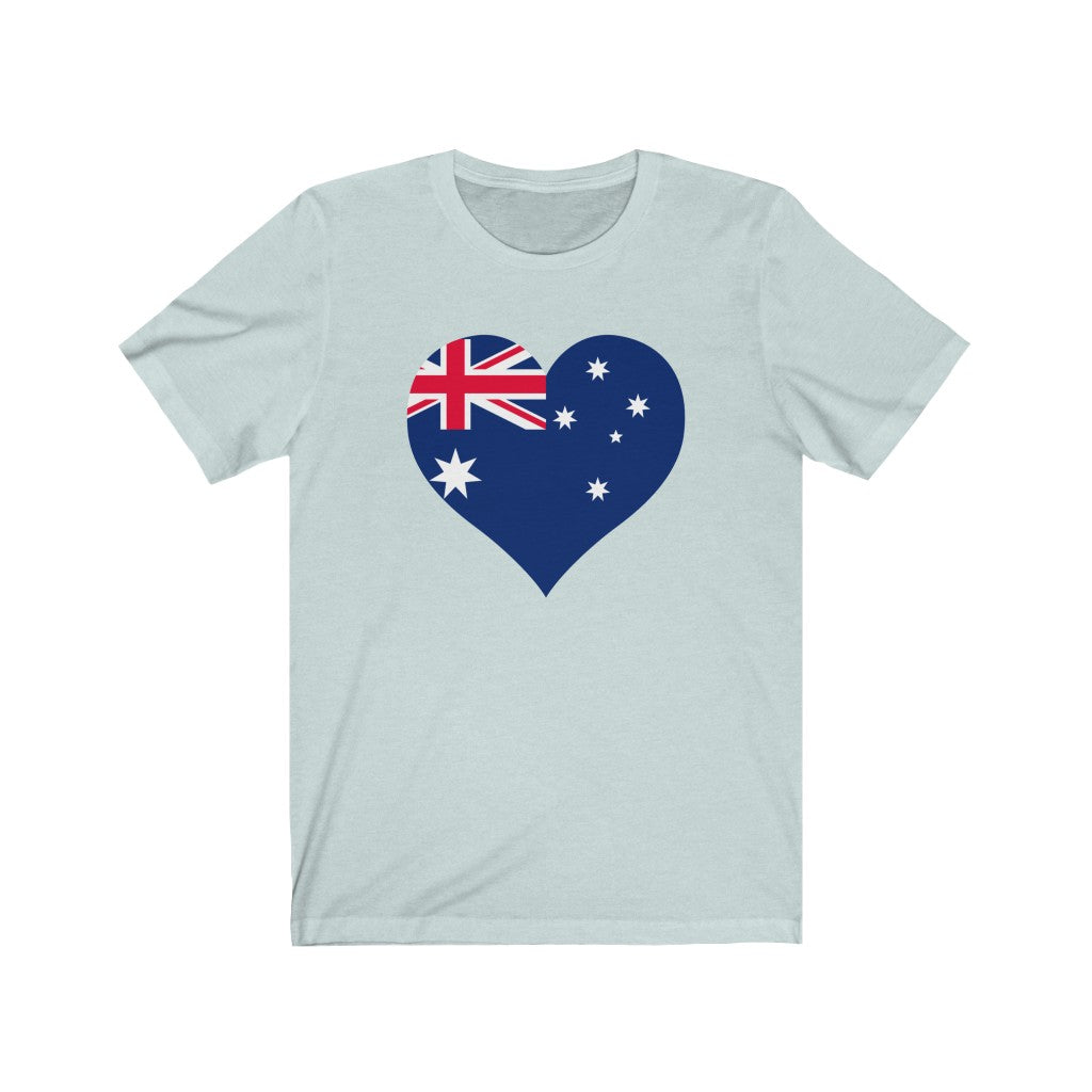 Australia Heart Flag Premium Tee - Unisex