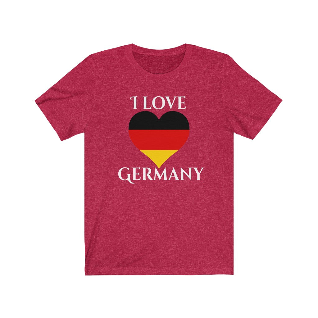 Germany Heart Flag Premium Tee 2 - Unisex