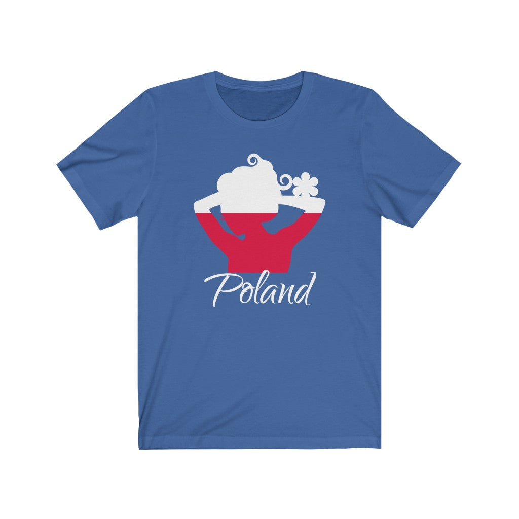 Poland Lady Flag Premium Tee 2 - Unisex