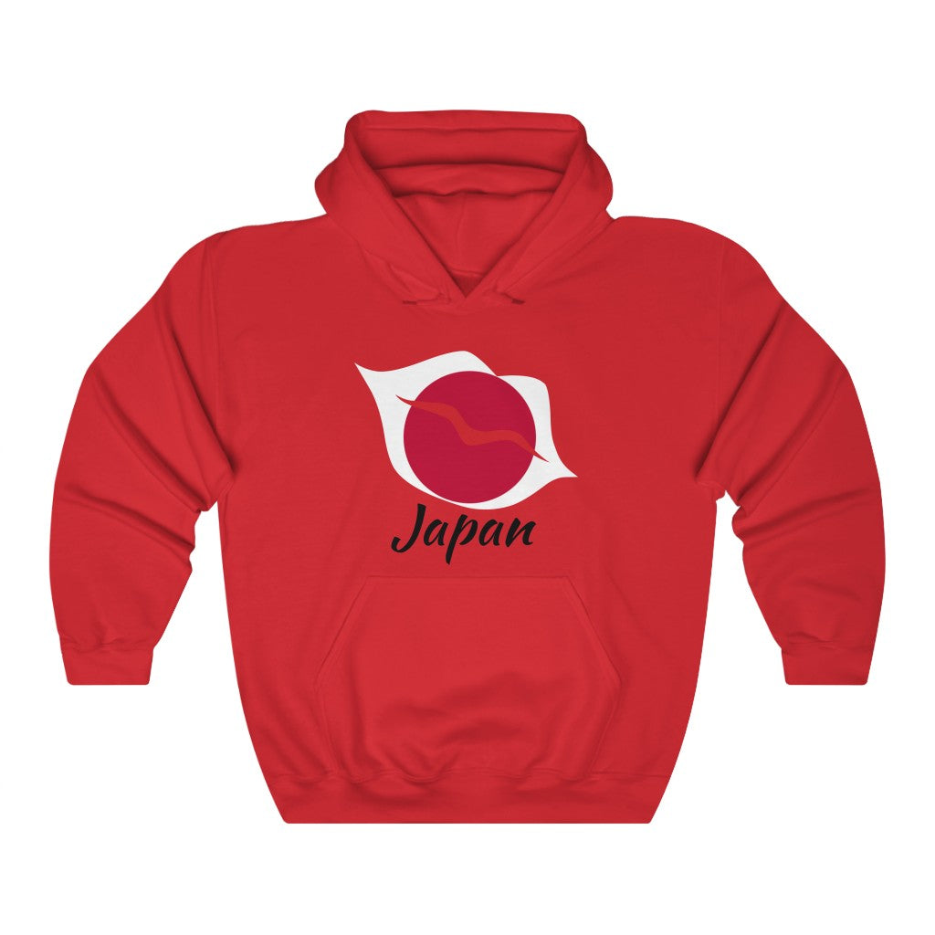Japan Lips Flag Hoodie Sweatshirt 1 - Unisex