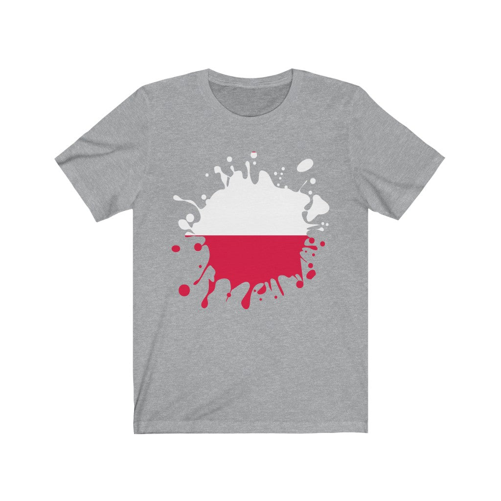 Poland Splat Flag Premium Tee - Unisex