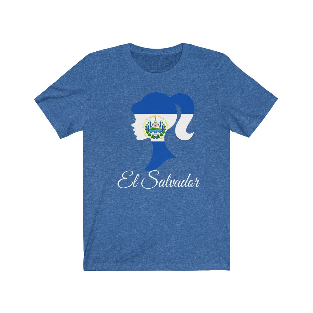 El Salvador Girl Flag Premium Tee 2 - Unisex