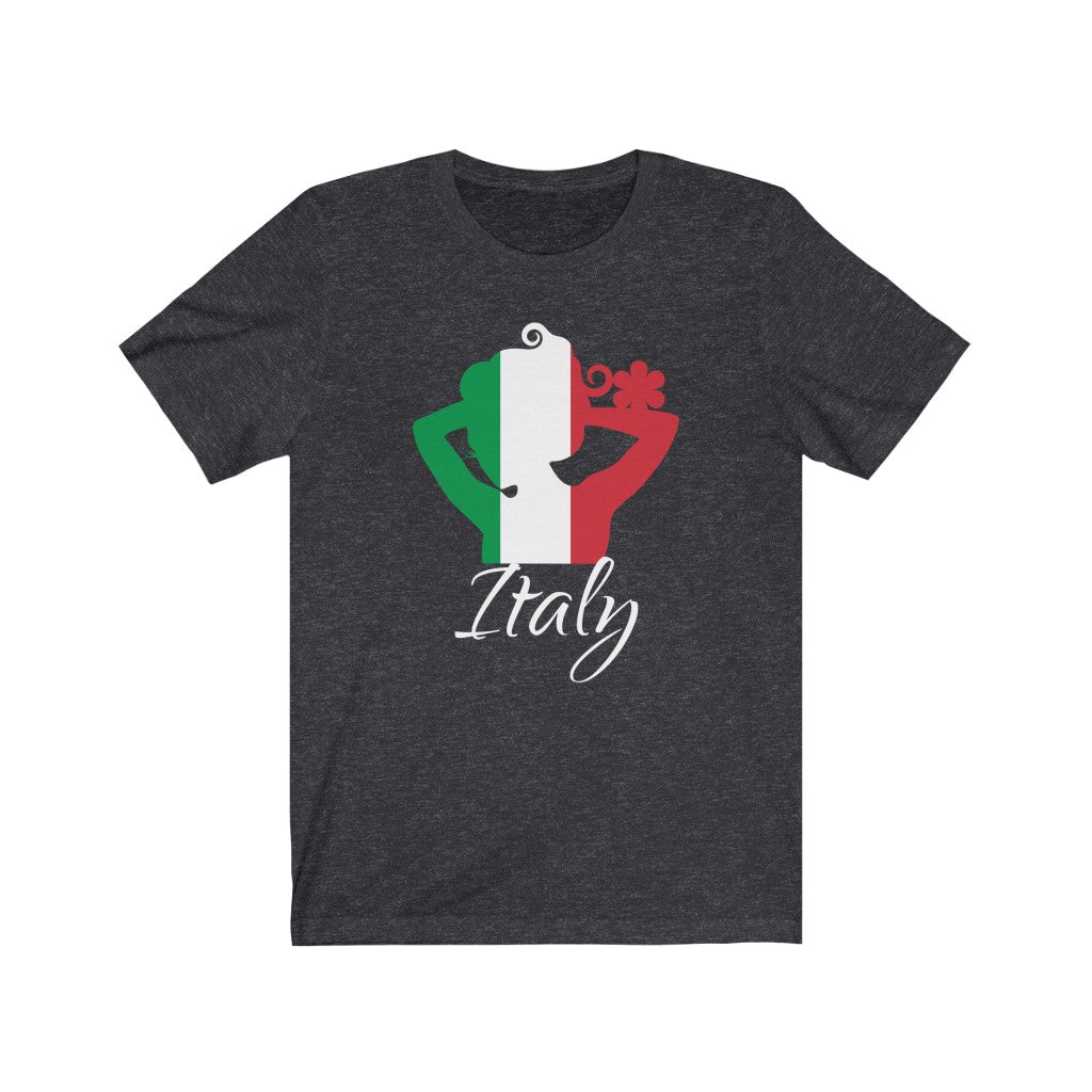 Italy Lady Flag Premium Tee 2 - Unisex