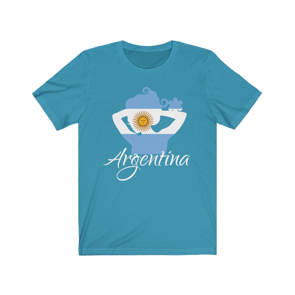 Argentina Lady Flag Premium Tee 2 - Unisex