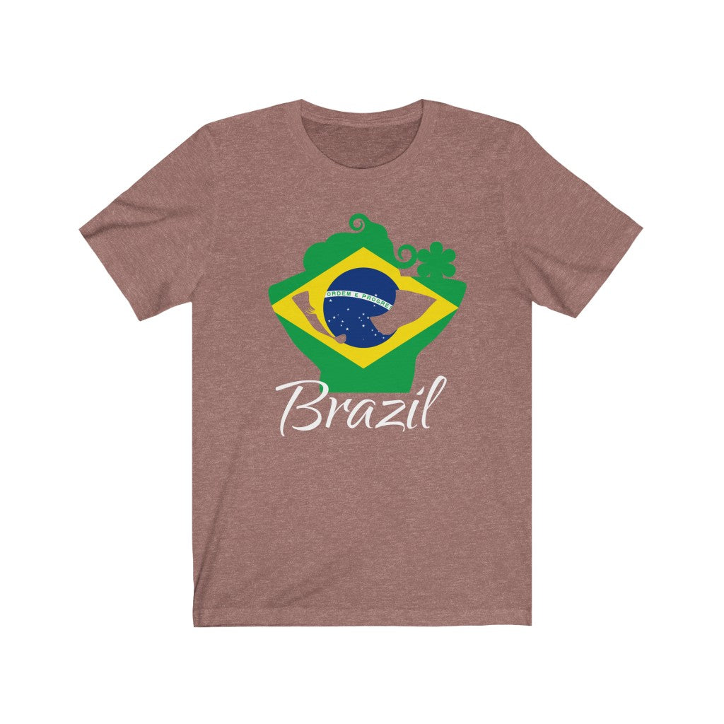 Brazil Lady Flag Premium Tee 2 - Unisex