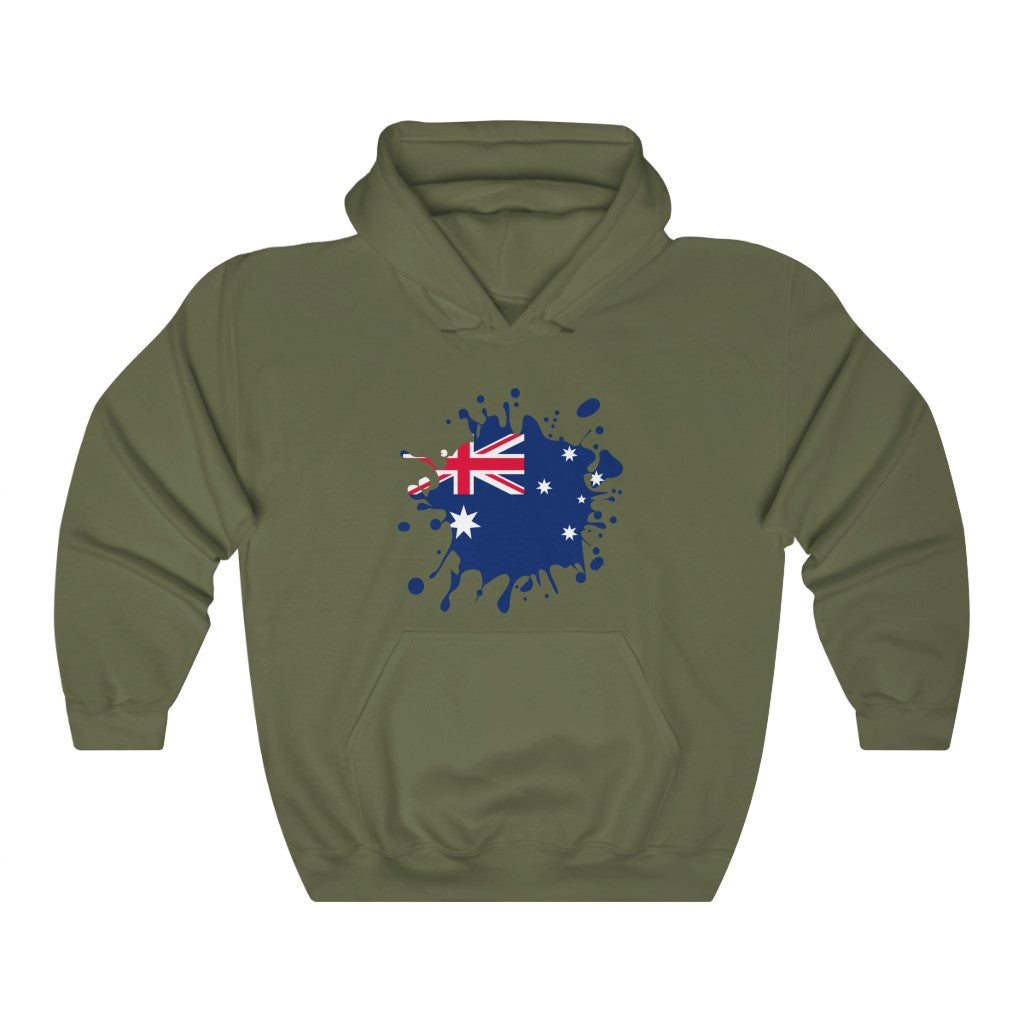 Australia Splat Flag Hoodie Sweatshirt - Unisex