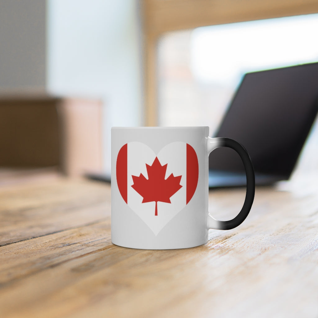 Canada Heart Color Changing Mug