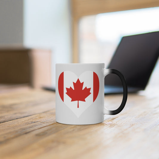 Canada Heart Color Changing Mug