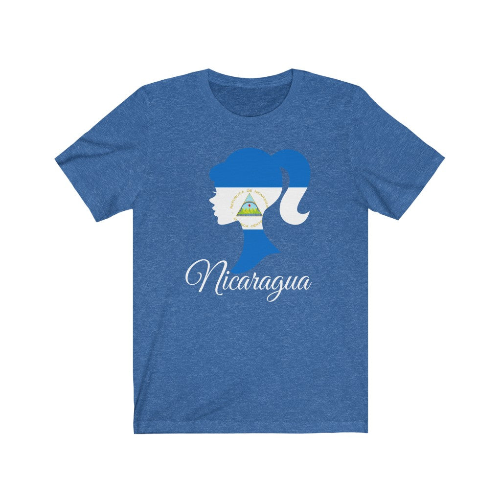 Nicaragua Girl Flag Premium Tee 2 - Unisex