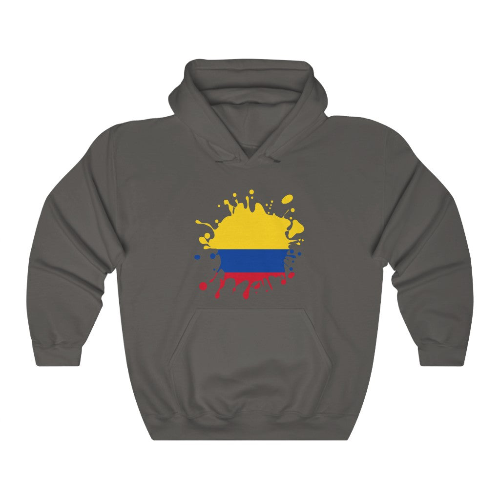 Colombia Splat Flag Hoodie Sweatshirt - Unisex