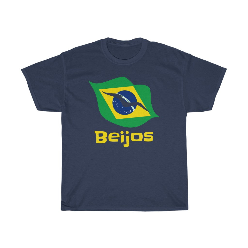 Brazil (Beijos) Lips Flag Standard Tee 1a - Unisex