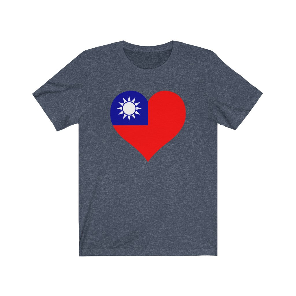 Republic of China - Taiwan Heart Flag Premium Tee - Unisex