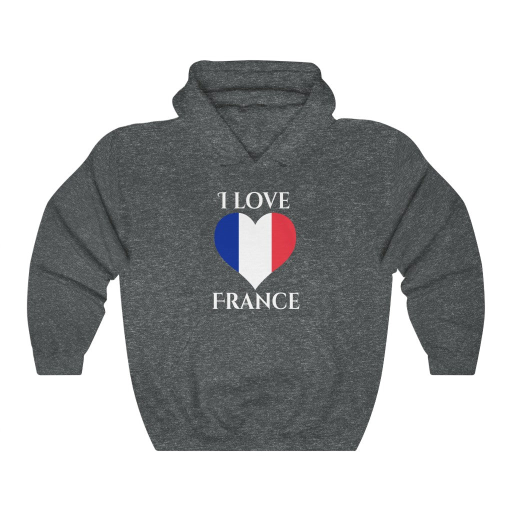 France Heart Flag Hoodie Sweatshirt 2 - Unisex