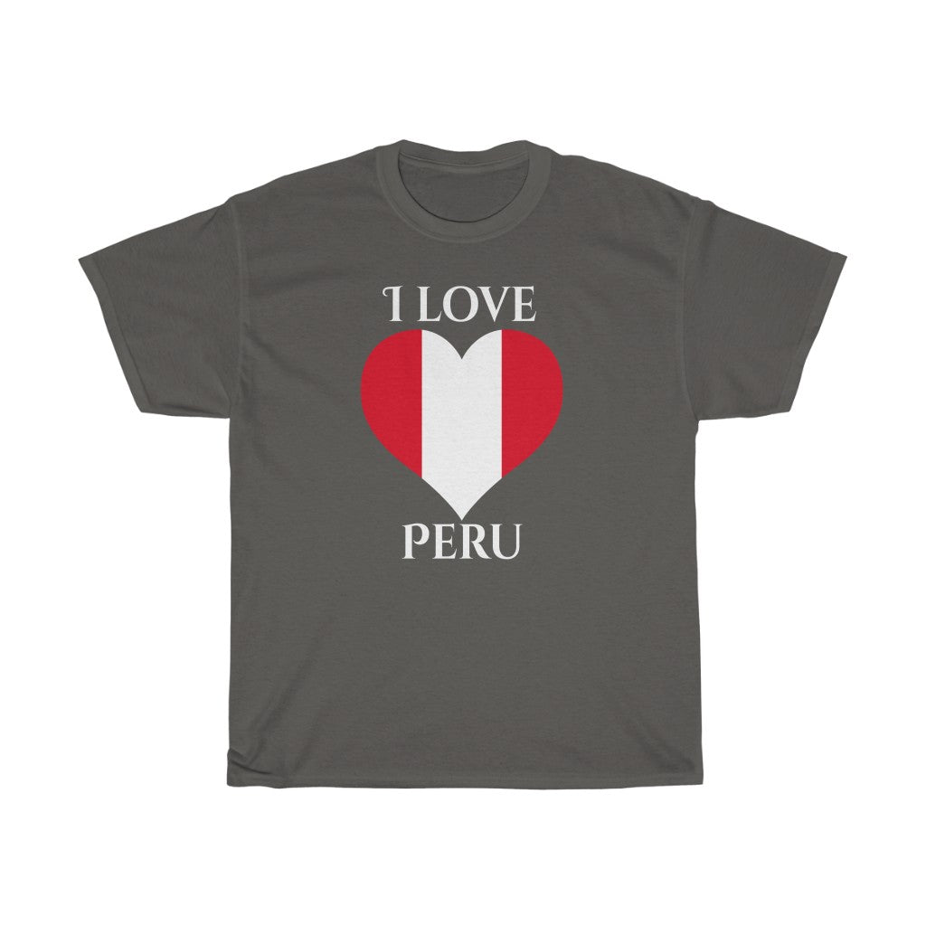 Peru Heart Flag Standard Tee 2 - Unisex