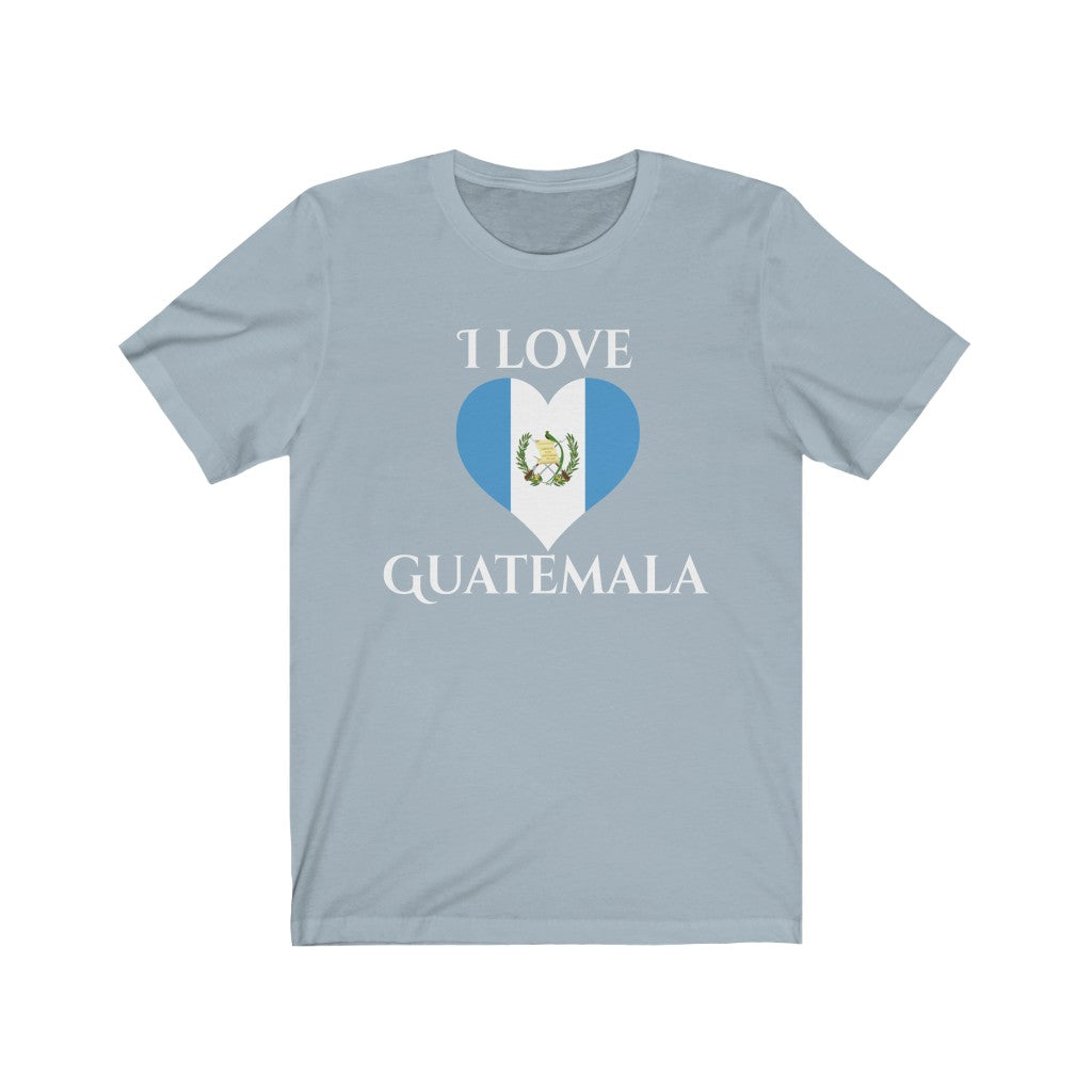 Guatemala Heart Flag Premium Tee 2 - Unisex