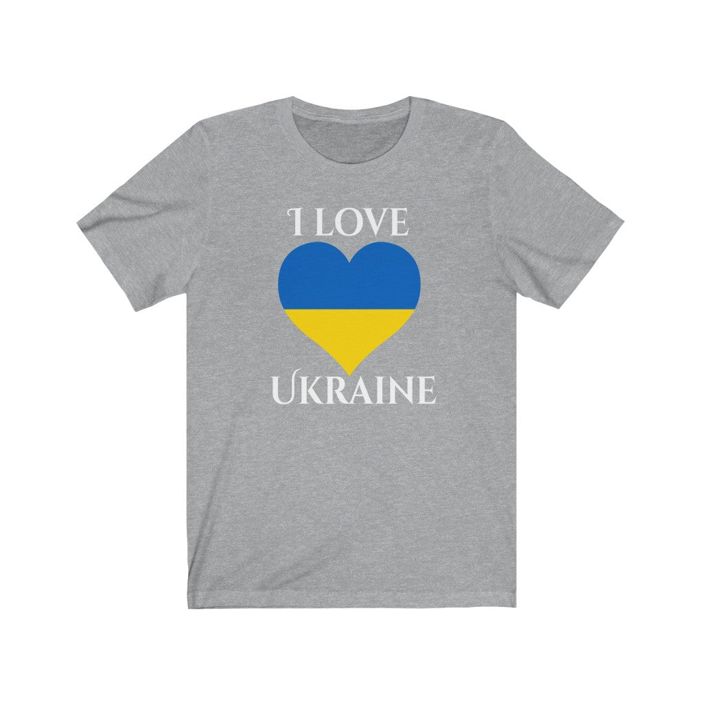 Ukraine Heart Flag Premium Tee 2 - Unisex