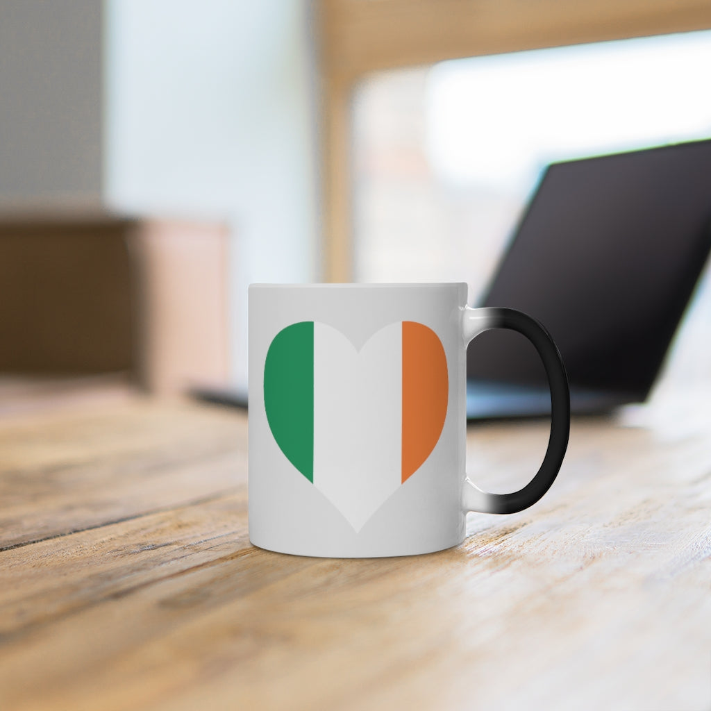 Ireland Heart Color Changing Mug