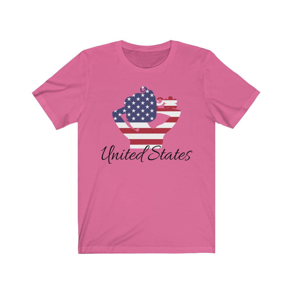 United States of America Lady Flag Premium Tee 1 - Unisex