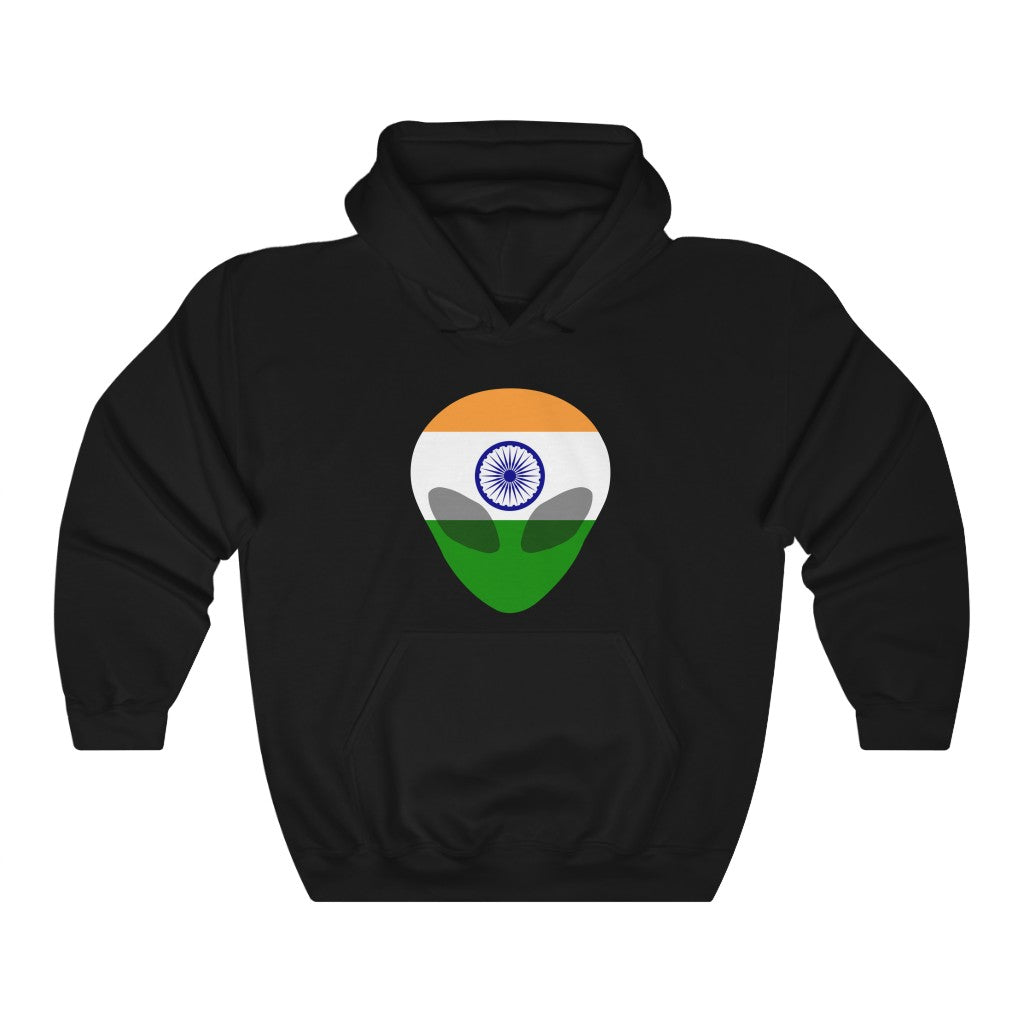 India Alien Flag Hoodie Sweatshirt - Unisex