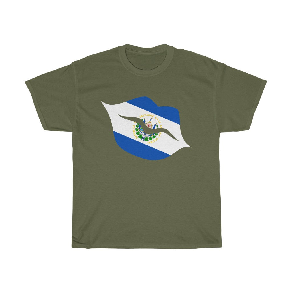 El Salvador Lips Flag Standard Tee - Unisex