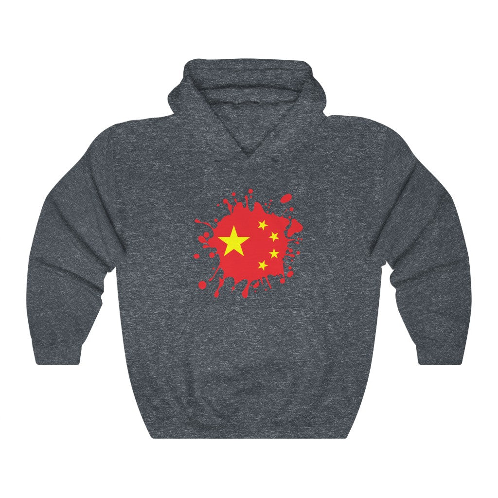 China Splat Flag Hoodie Sweatshirt - Unisex