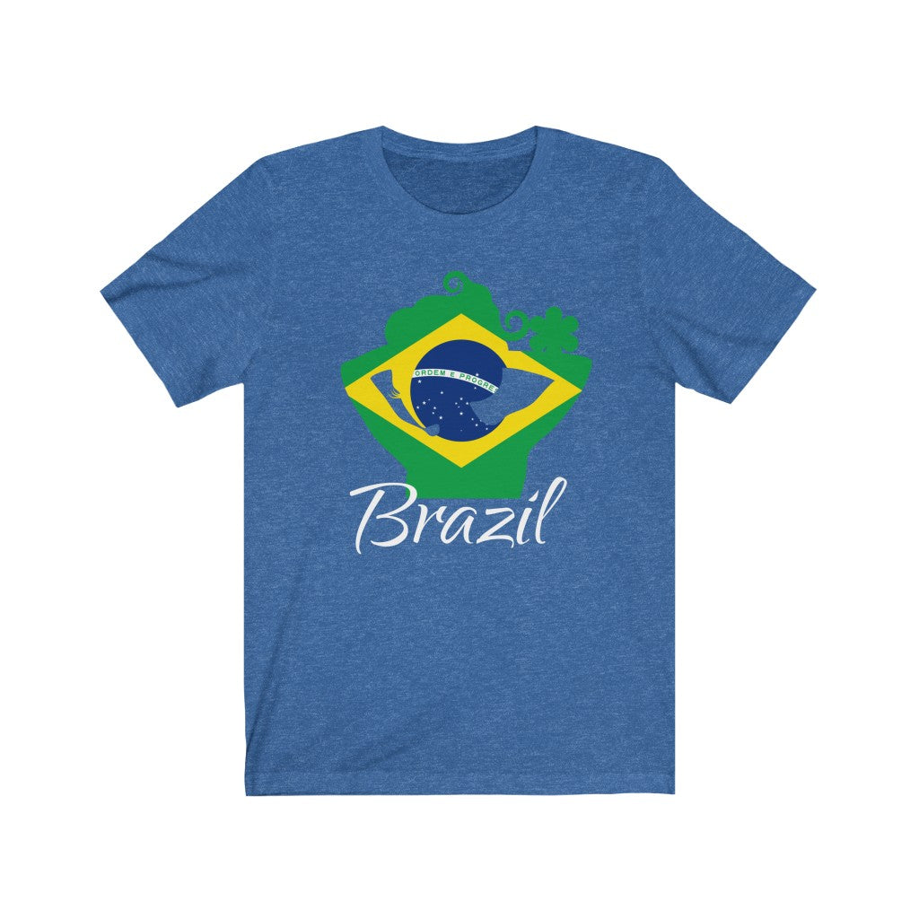 Brazil Lady Flag Premium Tee 2 - Unisex