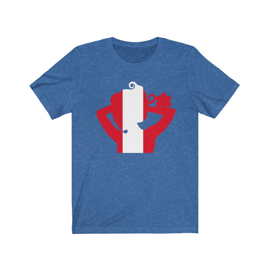 Peru Lady Flag Premium Tee - Unisex