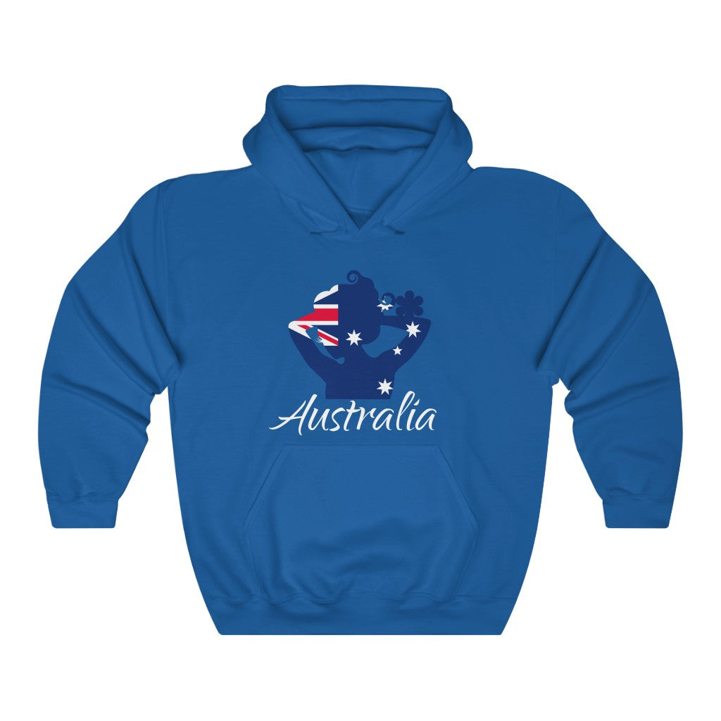 Australia Lady Flag Hoodie Sweatshirt 2 - Unisex