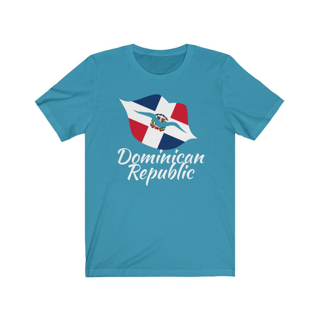 Dominican Republic Lips Flag Premium Tee 2 - Unisex
