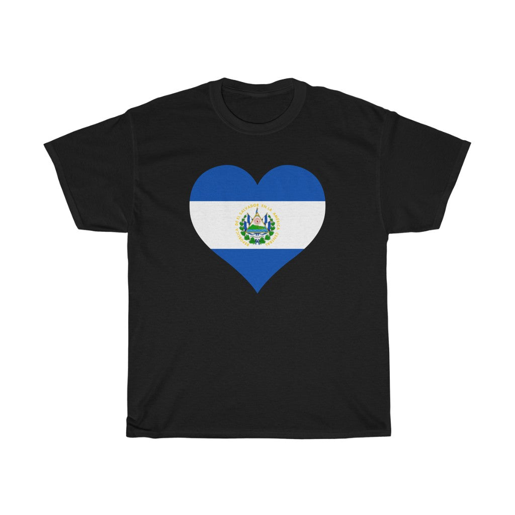 El Salvador Heart Flag Standard Tee - Unisex