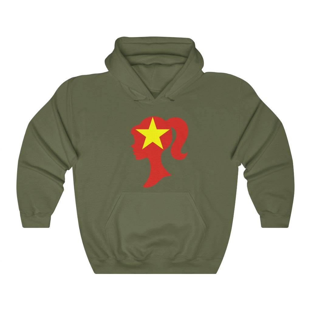 Vietnam Girl Flag Hoodie Sweatshirt - Unisex