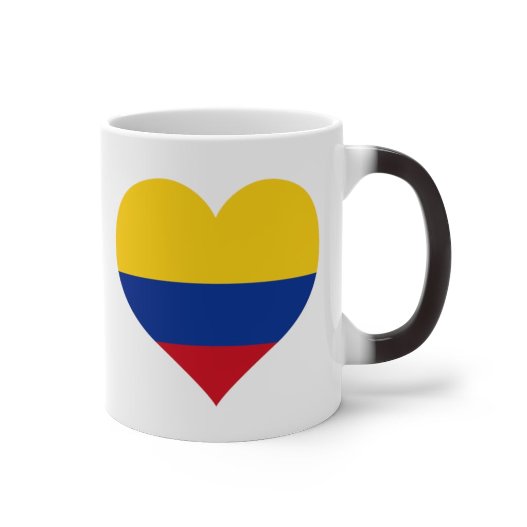 Colombia Heart Color Changing Mug