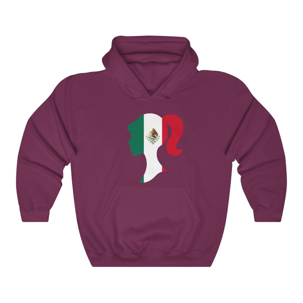 Mexico Girl Flag Hoodie Sweatshirt - Unisex