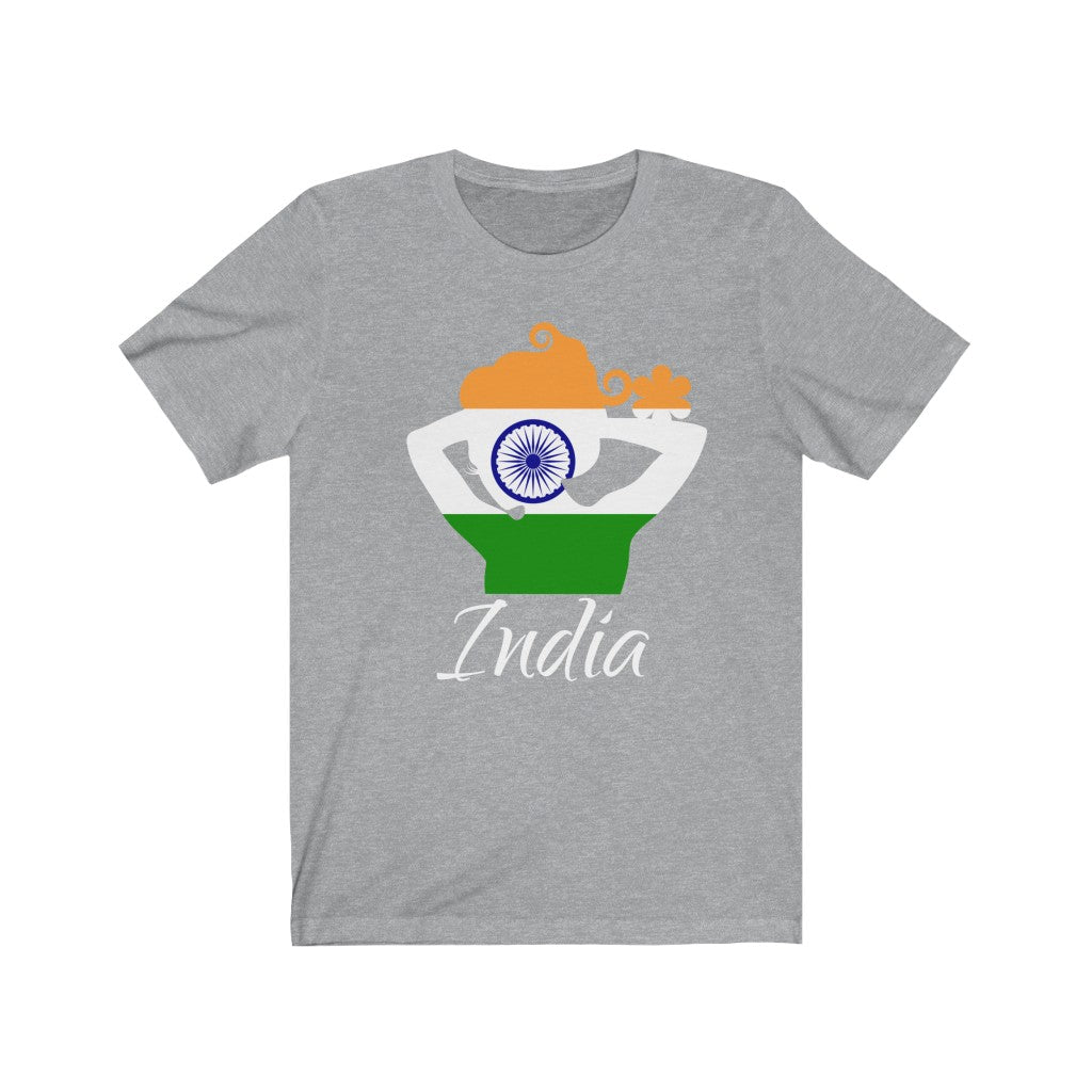 India Lady Flag Premium Tee 2 - Unisex