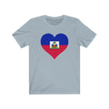Haiti Heart Flag Premium Tee - Unisex