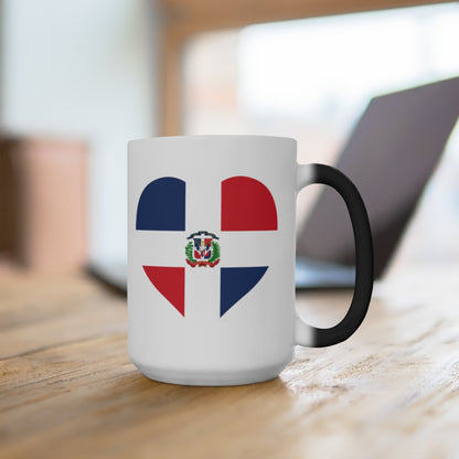 Dominican Republic Heart Color Changing Mug