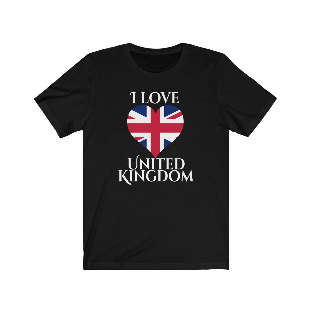 United Kingdom Heart Flag Premium Tee 2 - Unisex