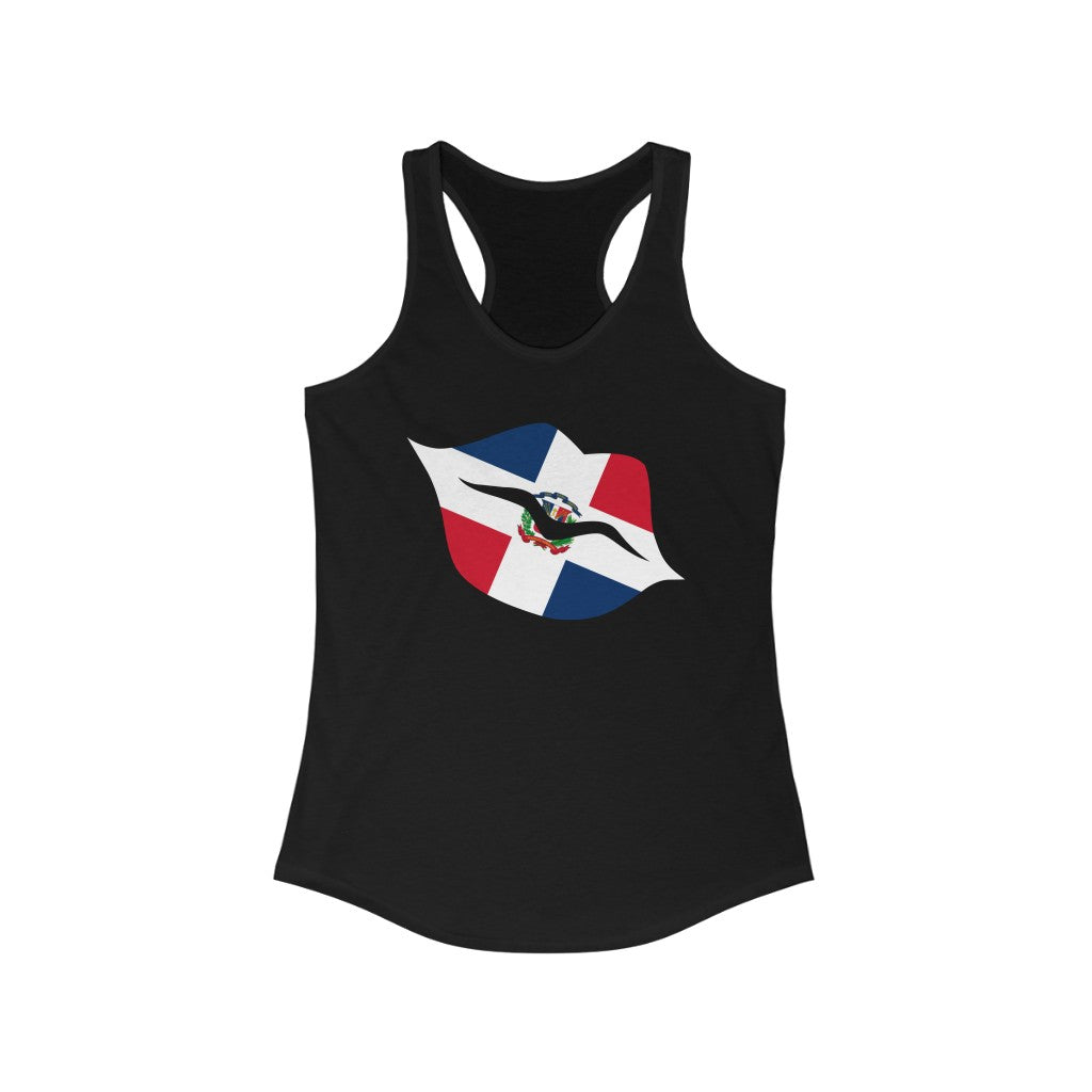 Dominican Republic Lips Flag Tank - Women