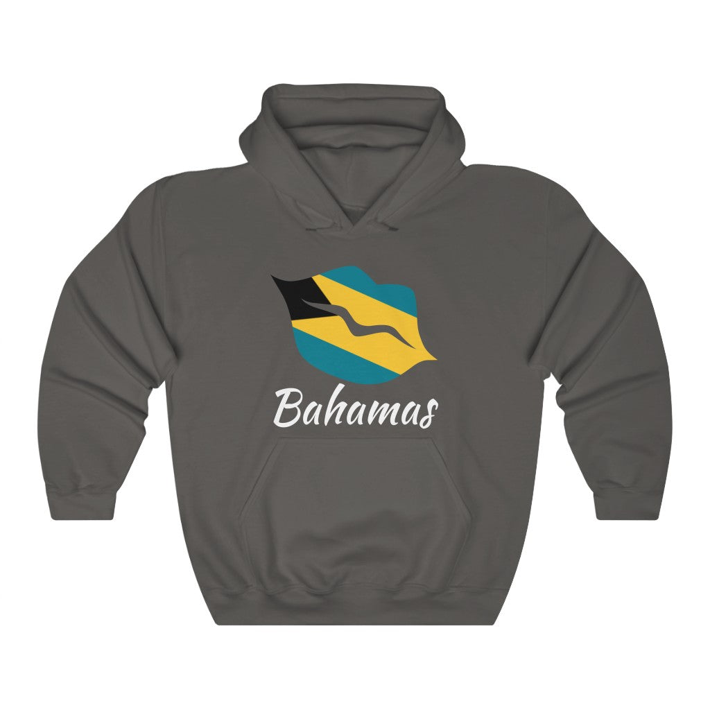 Bahamas Lips Flag Hoodie Sweatshirt 2 - Unisex