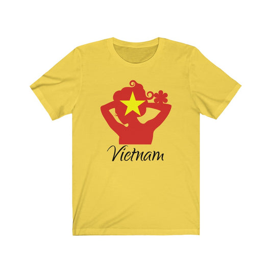 Vietnam Lady Flag Premium Tee 1 - Unisex
