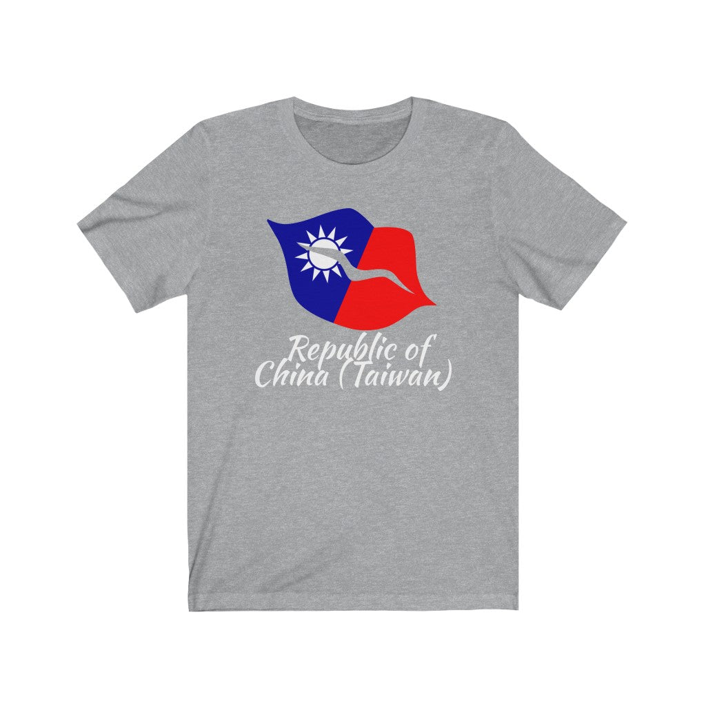 Republic of China - Taiwan Lips Flag Premium Tee 2 - Unisex